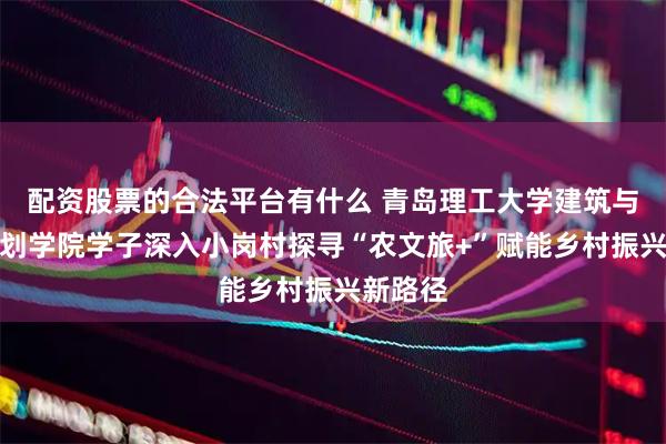 配资股票的合法平台有什么 青岛理工大学建筑与城乡规划学院学子深入小岗村探寻“农文旅+”赋能乡村振兴新路径